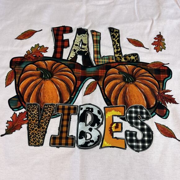 Mixed Brand Fall Graphic T-Shirts Lot of 5 Women’s Medium Pumpkin Autumn Theme - Picture 3 of 16